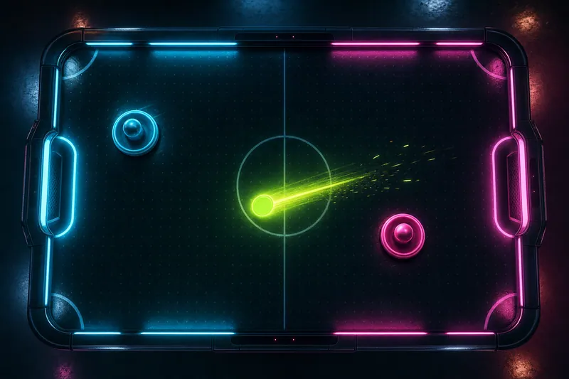 Neon Air Hockey