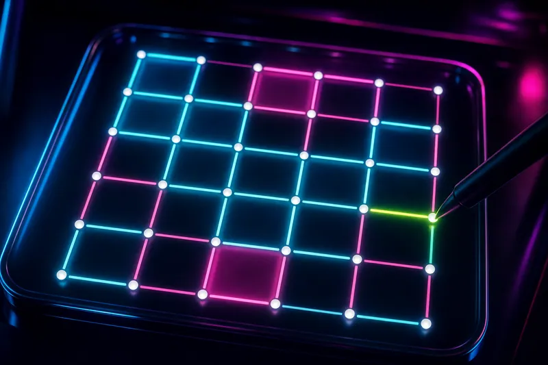 Neon Dots & Boxes