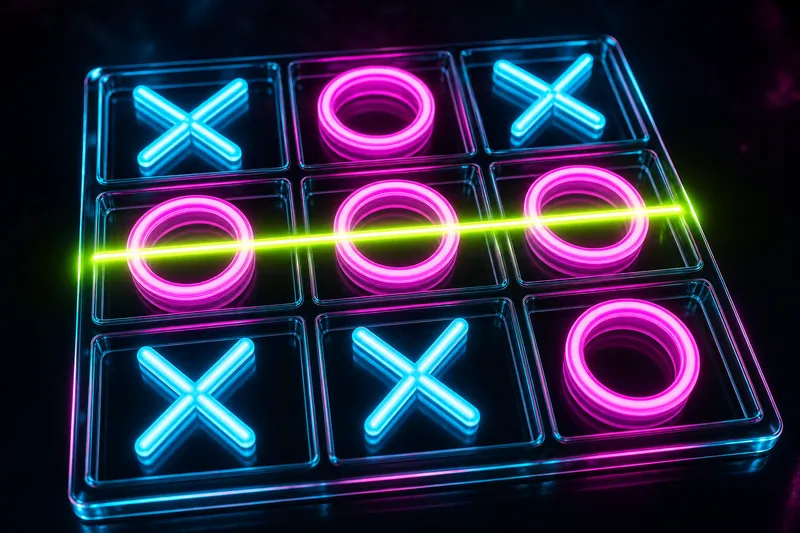 Neon Tic-Tac-Toe